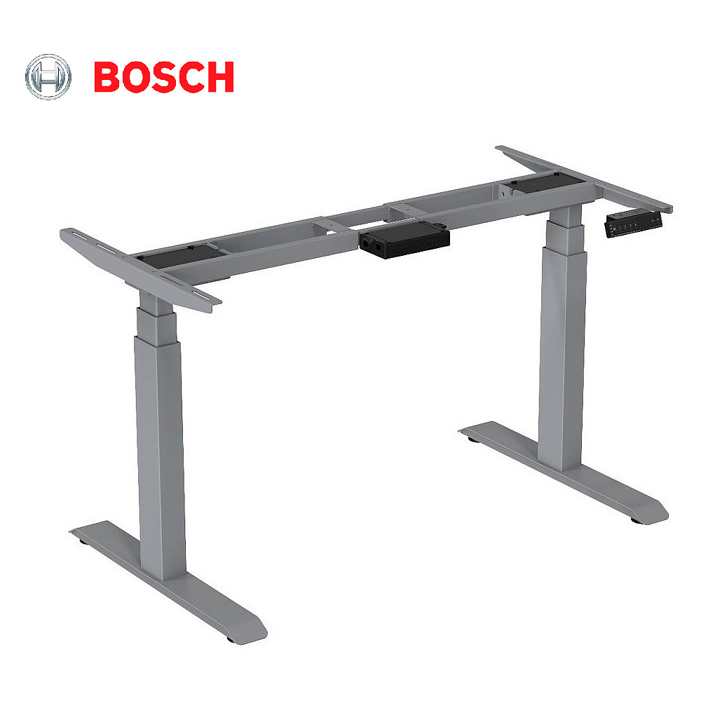 Каркас стола с электроприводом BOSCH двухмоторный AOKE, Well Desk Uplift, серый (AK02YJYT-YZB3-M01.SL) 