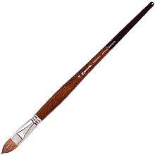 Кисть для рисования "Escoda Versatil Brush L/H 3042", синтетика, "кошачий язык", №18