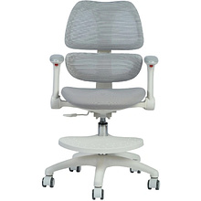 Кресло детское YOKA YC-4 Otis, сетчатая ткань, серый, пластик, белый