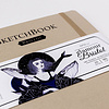 Скетчбук для графики и маркеров "Bristol Glamour", 19x19 см, 180 г/м2, 20 листов, бронза - 2