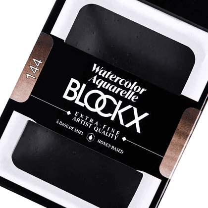 Краски акварельные "Blockx. Giant pan", 144 сепия, 18 мл., кювета - 3