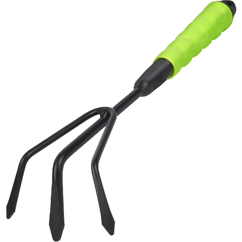 Тяпка садовая Deli GS EDL580815, 300 мм, трехзубая, зеленая