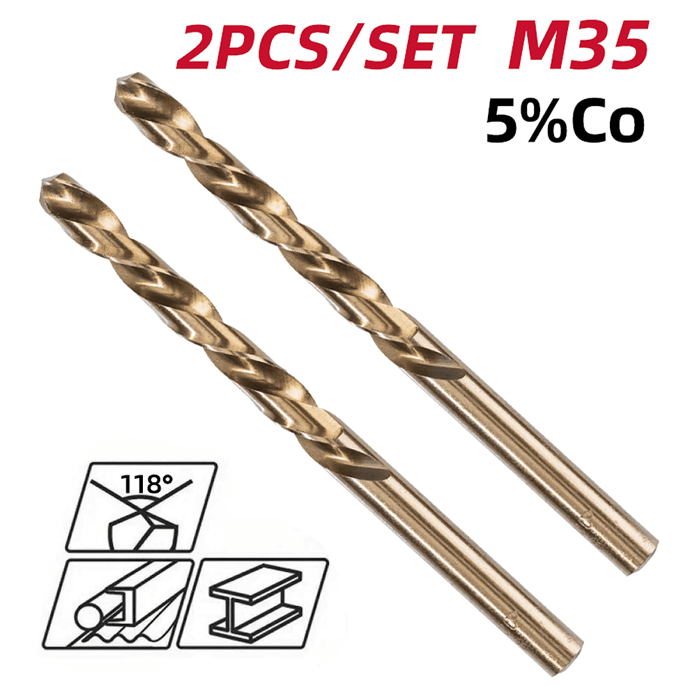 Сверло по металлу Deli RS EDH-MHZ020-E2, 2.0 мм, DIN 338, HSCo 5%, 2 шт. - 2