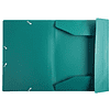 Папка на резинках "Exacompta", A4, 15 мм, полипропилен, зеленый - 3
