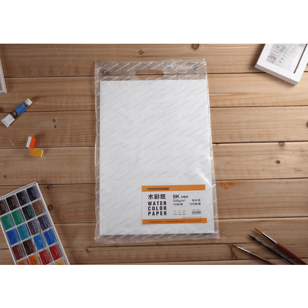 Бумага для акварели "Potentate", целлюлоза, торшон, 39х54 см - 2