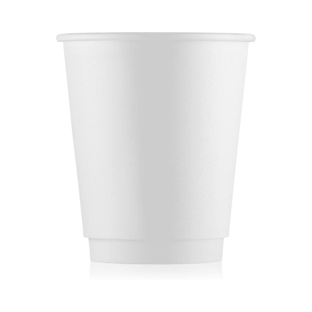 Стакан картонный Ecocups, 20 шт, 250 мл, 2 слоя, белый