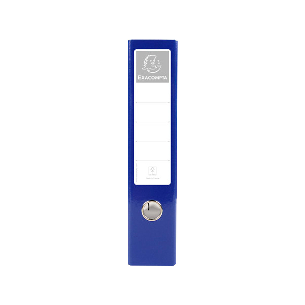 Папка-регистратор "Exacompta", A4, 70 мм, ламинированный картон, синий - 2