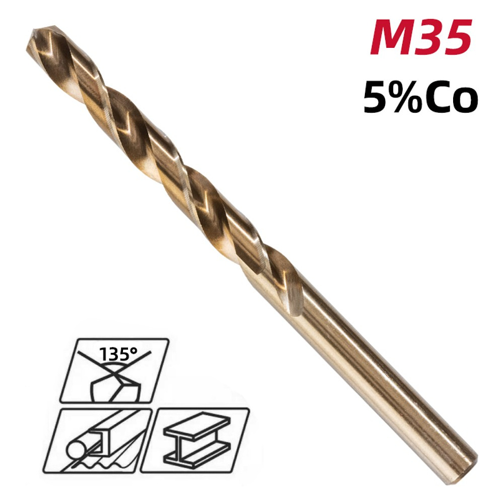 Сверло по металлу Deli RS EDH-MHZ090-E2, 9.0 мм, DIN 338, HSCo 5% - 2