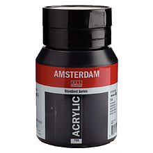 Краска акриловая "Amsterdam", 735 оксид черный, 500 мл