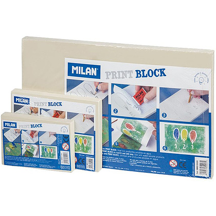 Блок для линогравюры "Milan", 10x14,2 см, резина