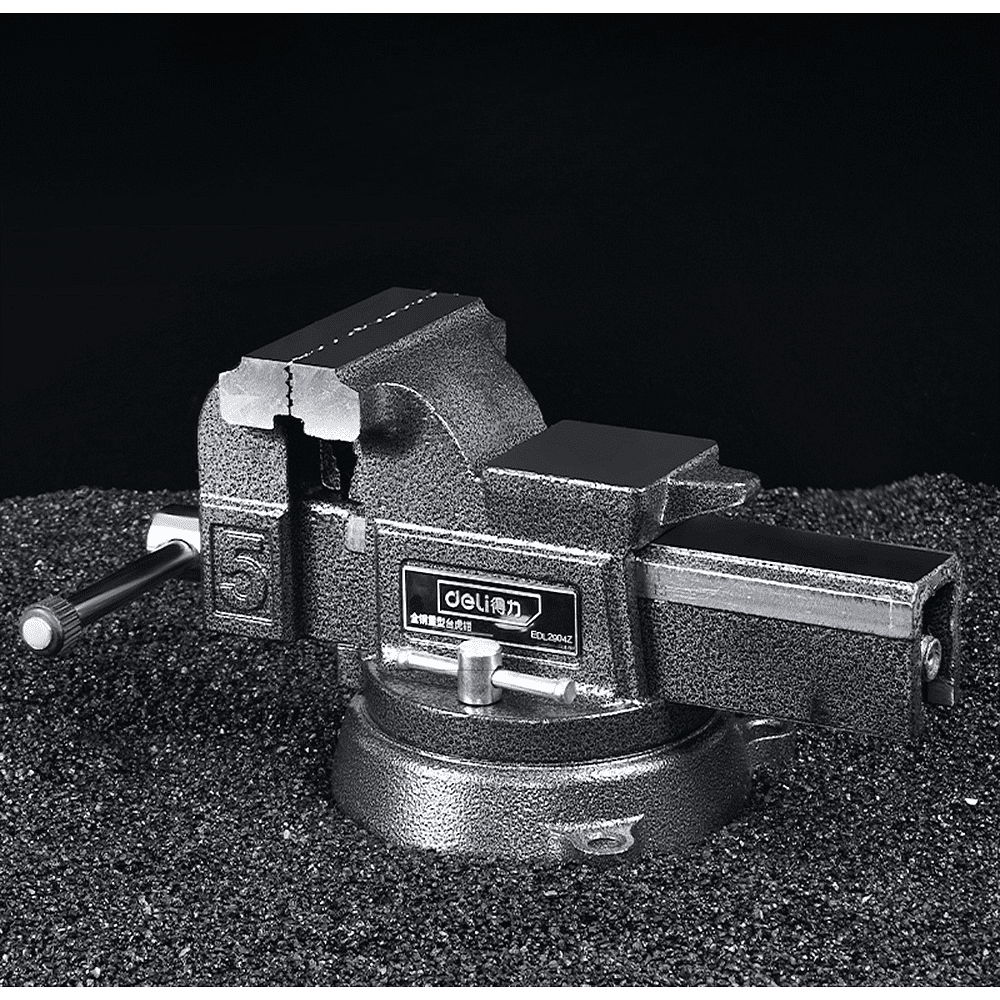 Тиски стальные Deli YS EDL2906Z, поворотные, с наковальней, 6"-150 мм - 2