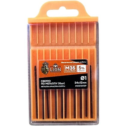 Сверло по металлу M-Lion, MHD154010, 1,5х40 мм, 10 шт/упак