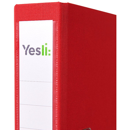 Папка-регистратор "Yesli:", А4, 50 мм, ПВХ Эко, красный - 3