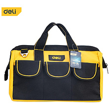 Сумка для инструментов Deli YS EDL430013, 310х170х220 мм, ткань Oxford, черный, желтый