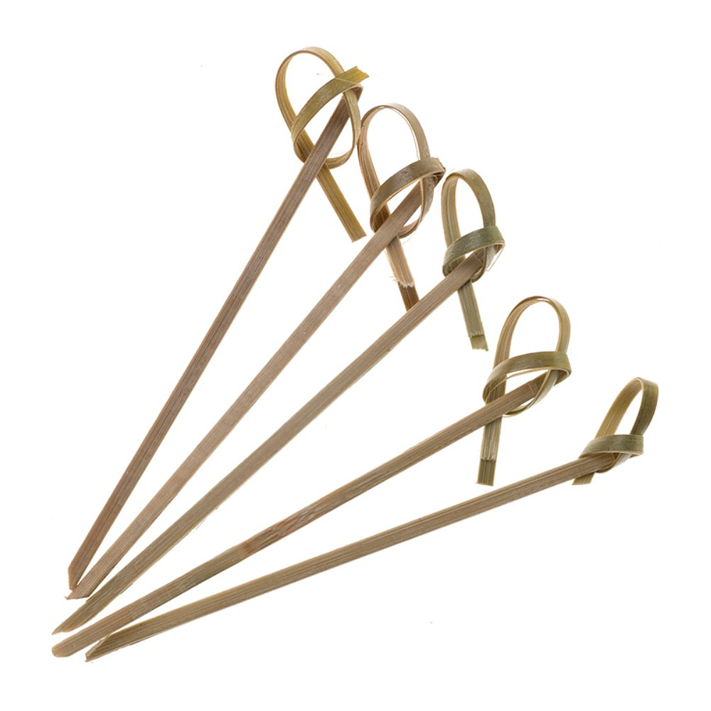 Пика узелок 6 см, бамбук, 100 шт./упак