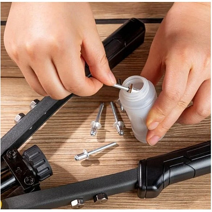 Заклепочник двуручный Deli YS EDL236913, 330 мм, 2.4- 6.4 мм, желтый, черный - 4