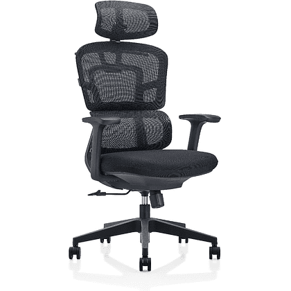 Кресло для руководителя SitZone U-062A сетка, пластик, черный, -30% - 2