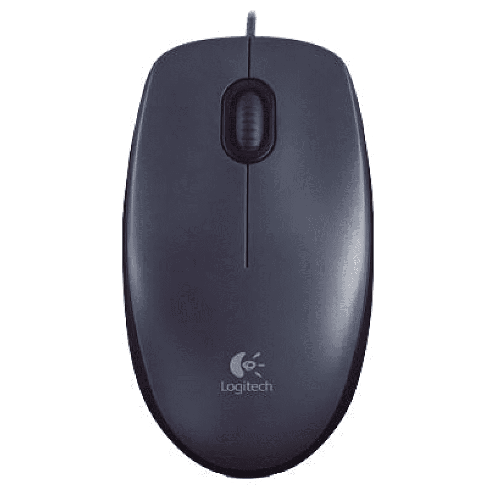 Мышь Logitech "Mouse M90", проводная, 1000  dpi, 3 кнопки, черный