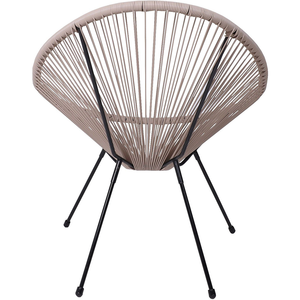 Кресло садовое AksHome RIMINI, искусственный ротанг, коричневый - 8