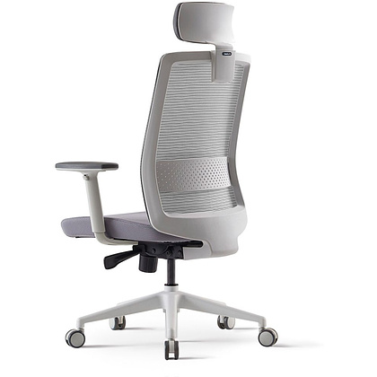 Кресло для руководителя BESTUHL "S30", сетка, ткань, пластик, серый - 3