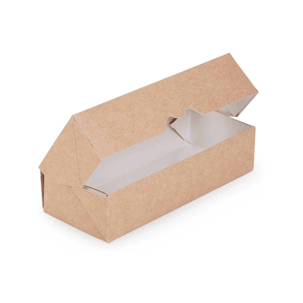 Контейнер бумажный 460 мл, 167х70х40, 25 шт/упак, крафт - 3