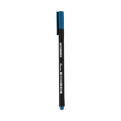 Ручка капиллярная "Sketchmarker Artist fine pen", 0.4 мм, синий темный