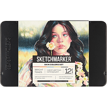 Карандаши цветные "Sketchmarker Оттенки кожи"