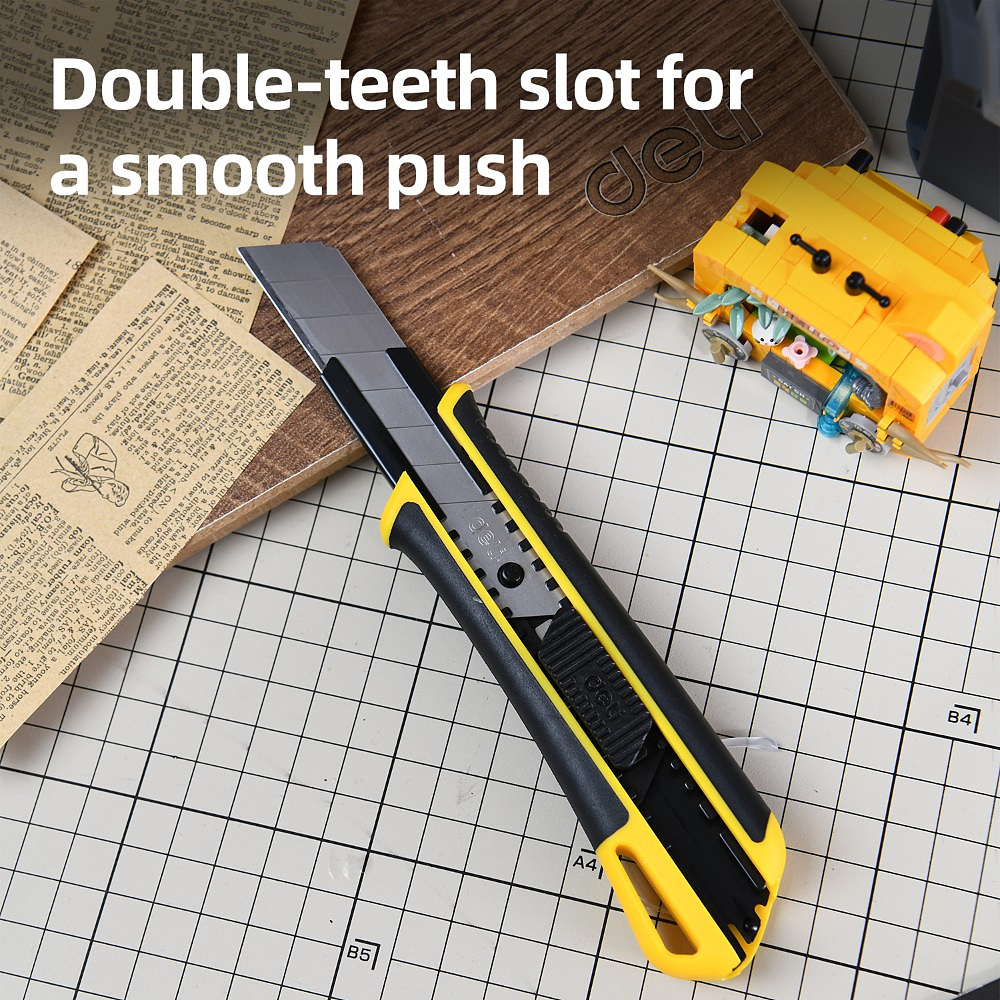 Нож универсальный "Deli DL003H", 18 мм, усиленный - 5