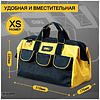 Сумка для инструментов Deli YS EDL430013, 310х170х220 мм, ткань Oxford, черный, желтый - 6