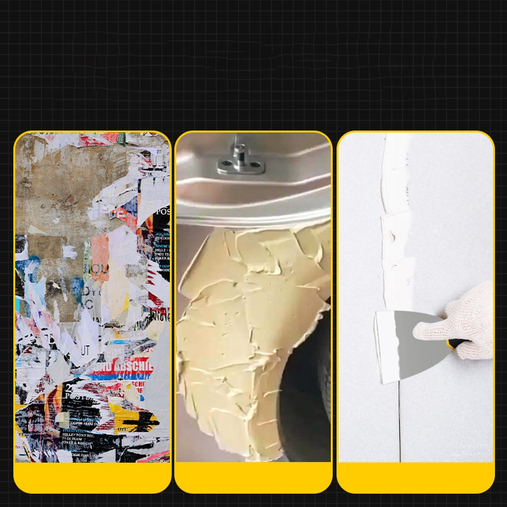 Шпатель нержавеющий 100 мм Deli YS EDL-HD4, 2-х компонентная ручка - 4