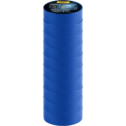 Изолента ПВХ Deli YS EDL5265, 18 мм x 10 м, 130 мкм, синяя - 8