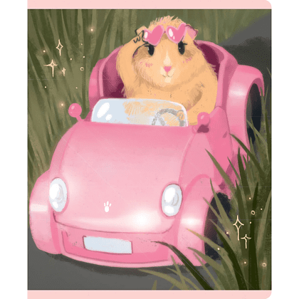 Тетрадь "Хомяки", А5, 48 листов, клетка, скоба сбоку, ассорти - 4