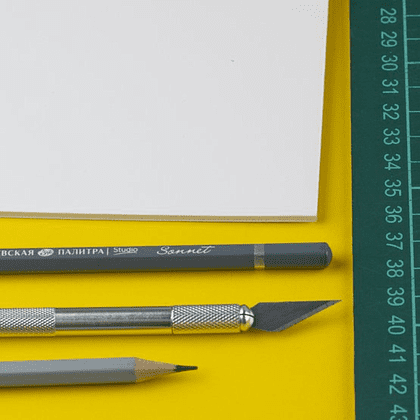 Пенокартон "Сонет", набор 5 штук, А3, 0.3 см, белый - 7