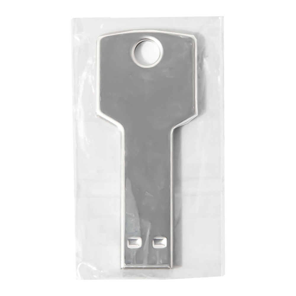 Карта памяти USB Flash 2.0 "Key", 8 Gb, металл, серебристый - 3