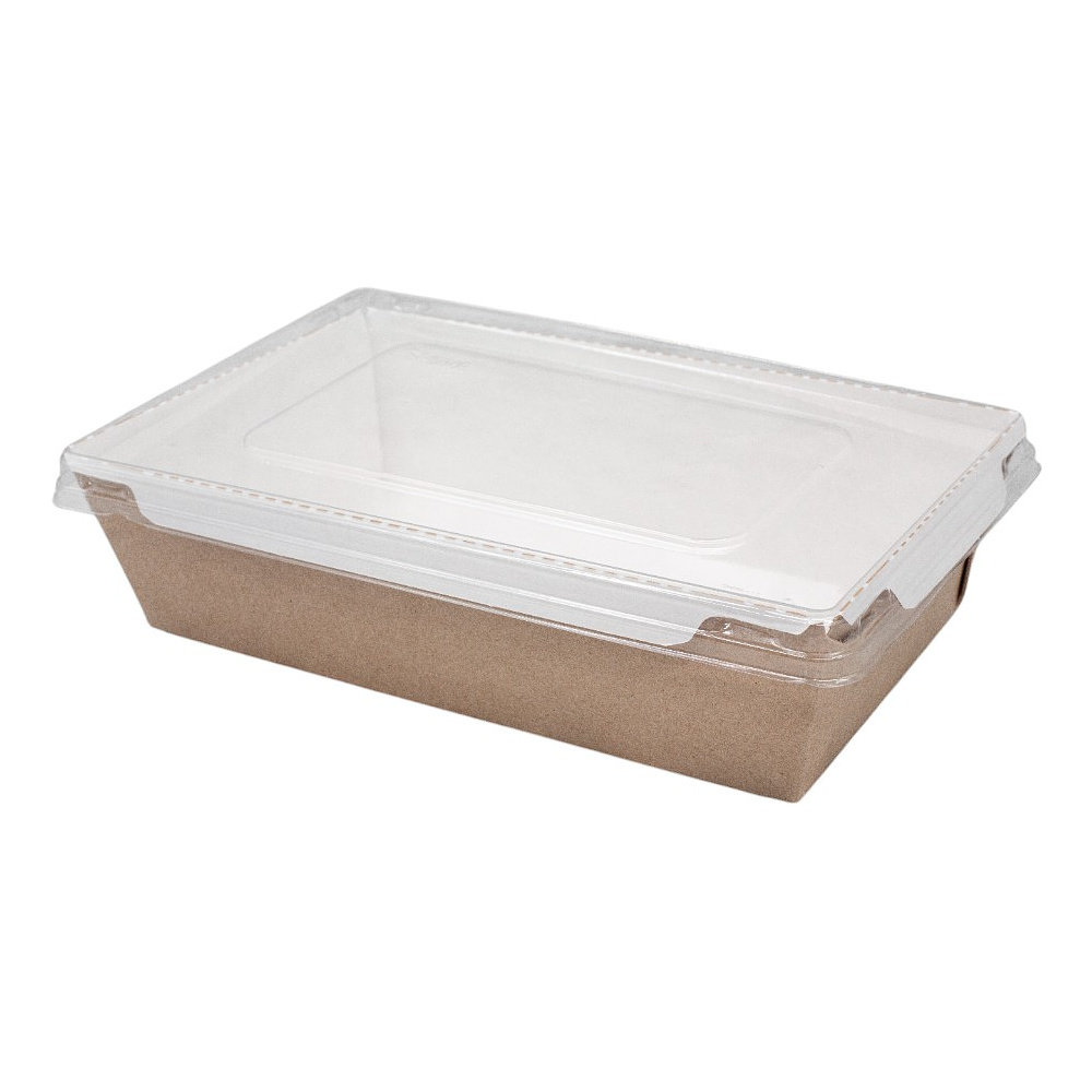 Контейнер бумажный для салата, 500 мл, 300 шт/упак, крафт - 2