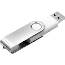 USB Flash 2.0 16 Gb VDF-008, пластик, метал, белый  