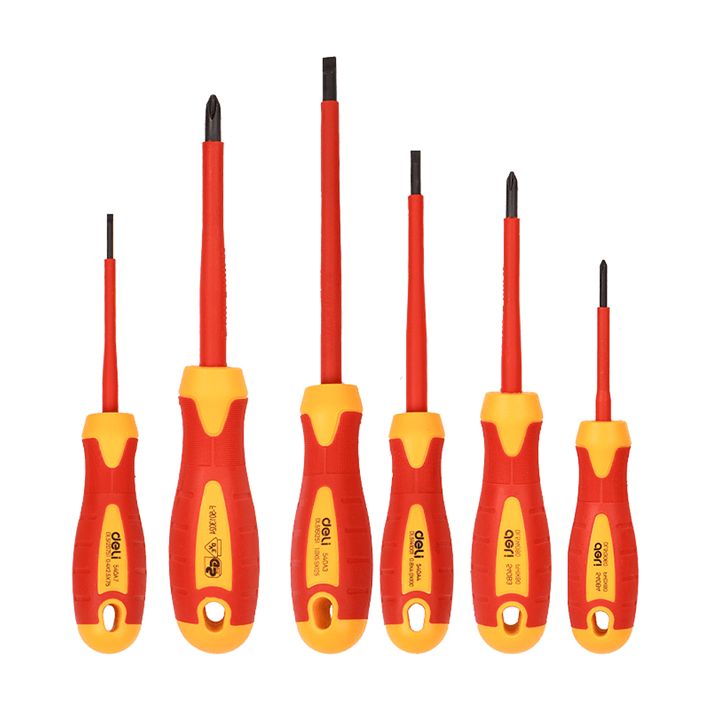 Набор диэлектрических отверток Deli YS EDL510006T, 3 SL, 3 PH