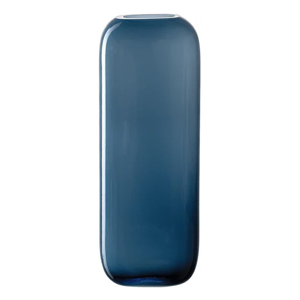 Ваза стеклянная "Milano", 27 см, синий
