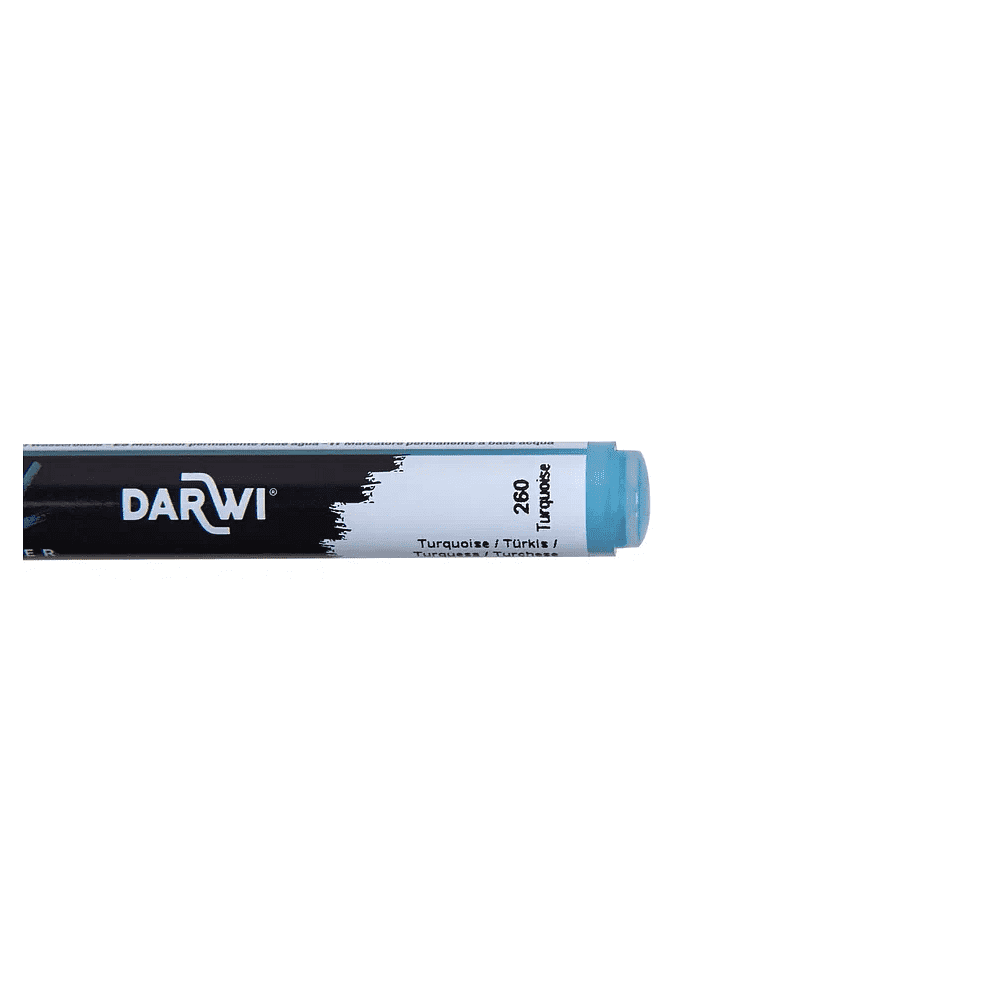 Маркер акриловый "Darwi.Marbel" 260, бирюзовый - 2
