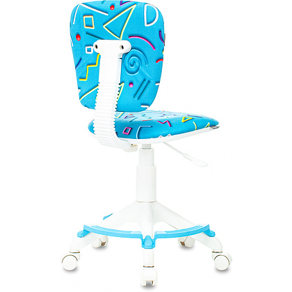 Кресло детское "Бюрократ CH-W204/F", ткань, пластик, голубой Sticks 06 - 4