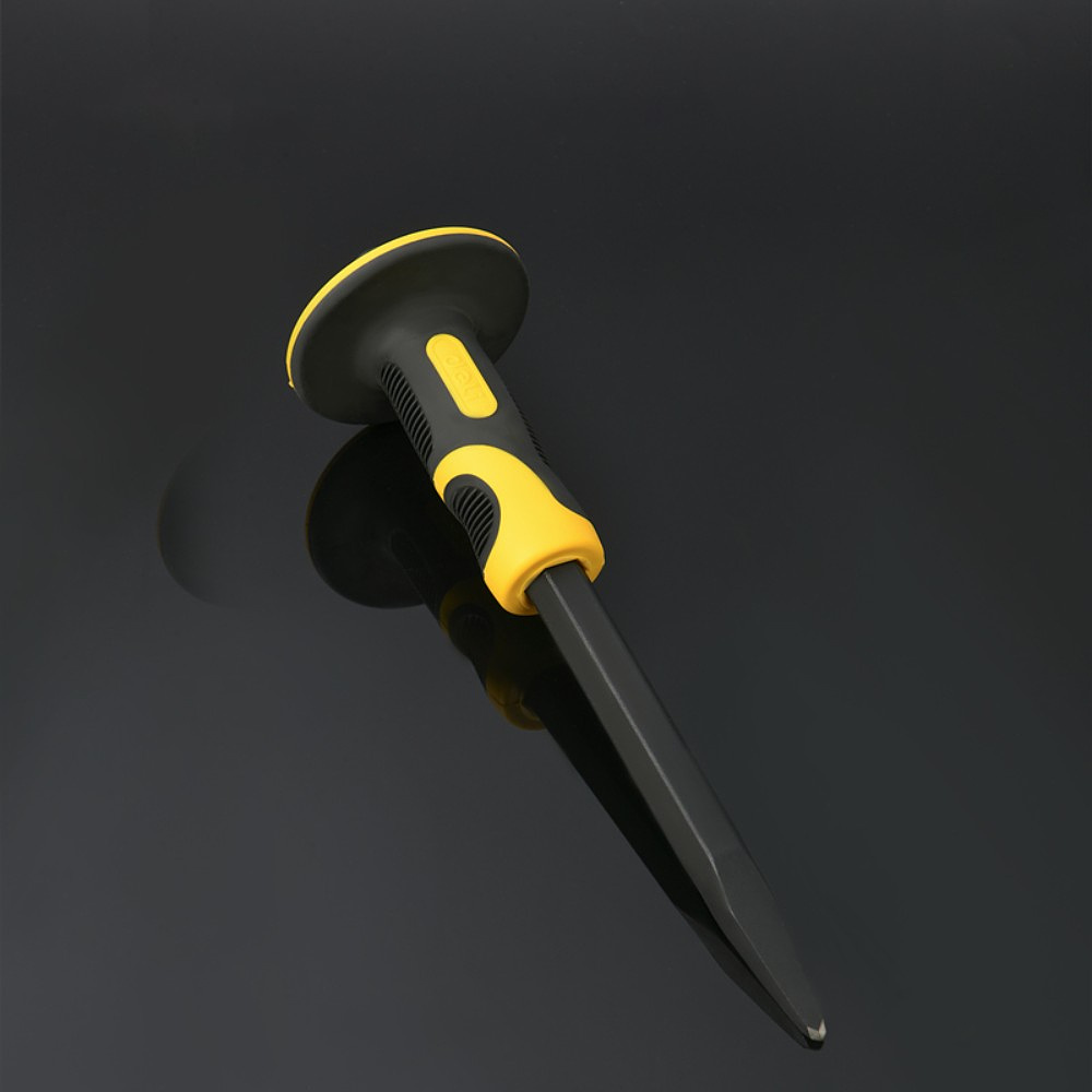 Зубило плоское Deli YS EDL6412, 4х19х305 мм, желтый, черный - 3