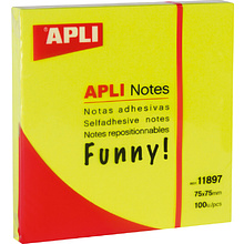 Бумага для заметок на клейкой основе "Funny notes"