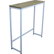 Стол консольный RION ALLERD, белый муар, Дуб Нокс