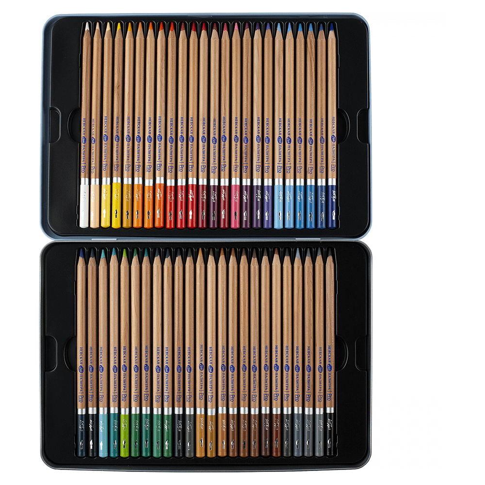 Карандаш акварельный "Белые ночи", набор 48 цветов, жестяной пенал - 3