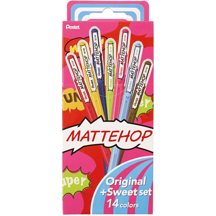 Набор ручек гелевых Mattehop "Original + Sweet Set", 0.5 мм, ассорти, 14 шт