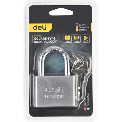 Замок навесной Deli "EDL508911", 50 мм - 3
