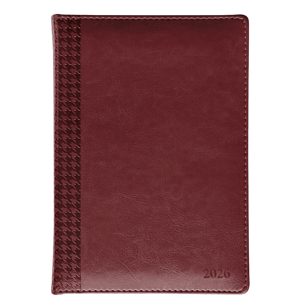 Ежедневник датированный "Lozanna", А5, 352 страницы, бордовый, 2026