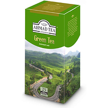 Чай "Ahmad Tea" Green Tea, 25 пакетиковx2 г, зеленый