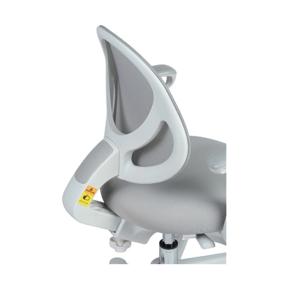 Кресло детское YOKA YC-2 Lenny, сетчатая ткань, серый, пластик, белый - 4