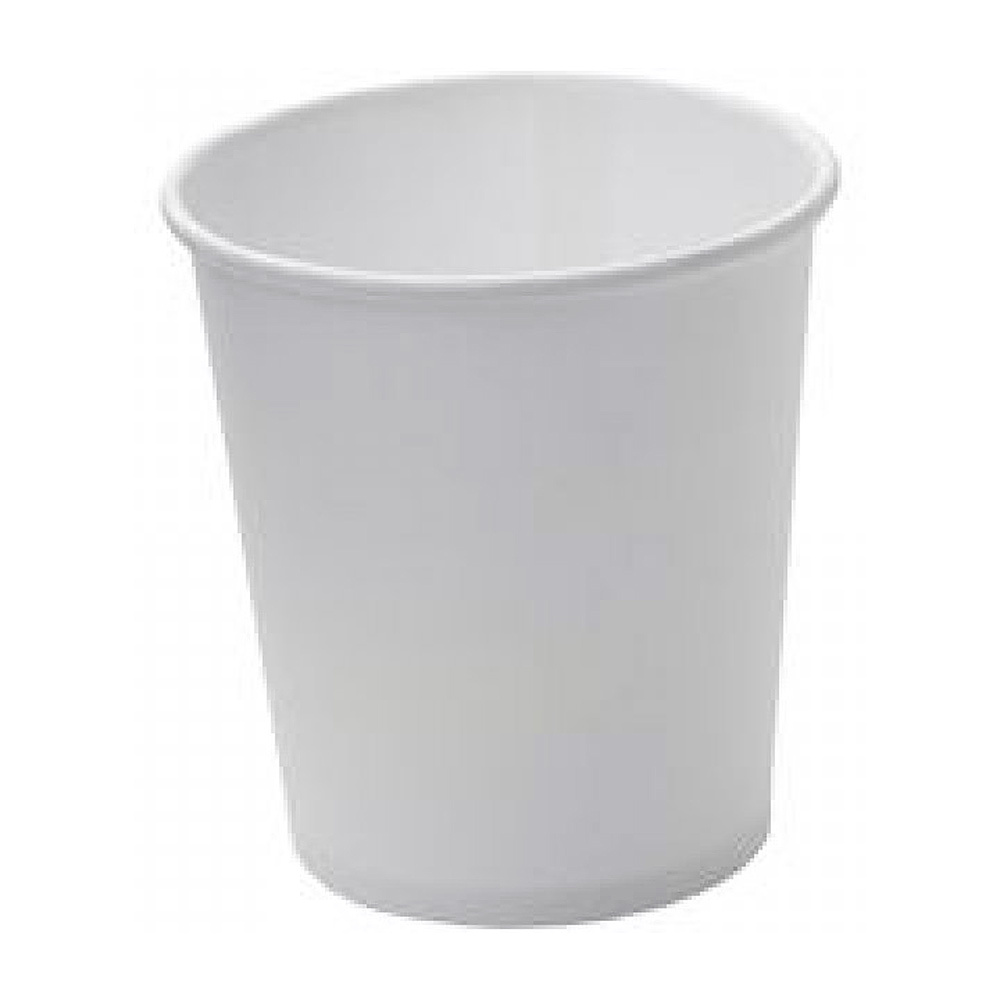 Стакан картонный 250 мл, 1 слой, 50 шт/упак, белый